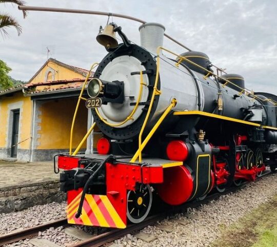 Locomotiva fabricada na Checoslováquia tem 130 toneladas – Foto: Divulgação/ND